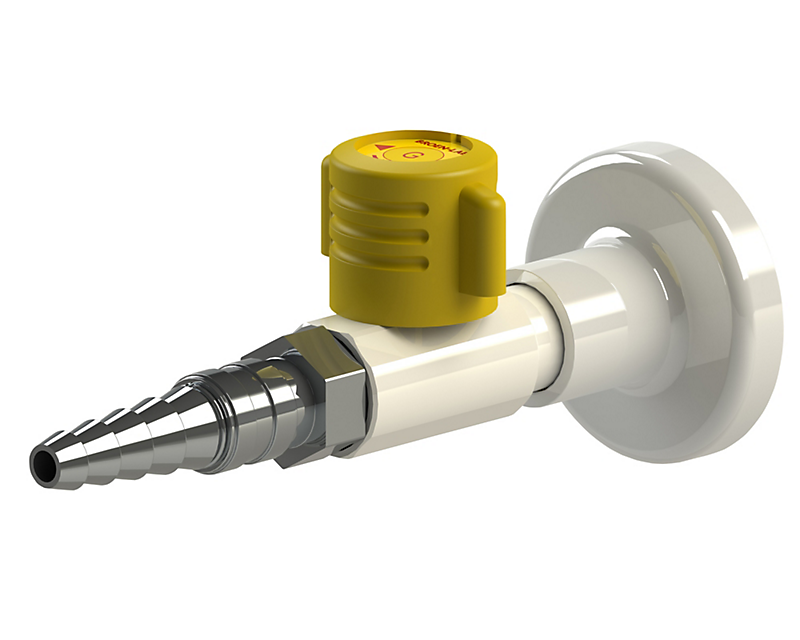 BROEN-LAB Envejs Lift/Turn-ventil, G 12mm klemringsfitting til CU-rør, Vægmonteret/nedhængt