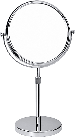 Kriss dobbelt kosmetikspejl Spejl t/bord m. & u. forstørrelse, Ø230 mm/180 mm, forkromet