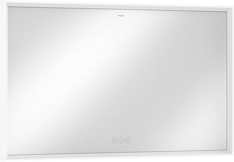 hansgrohe Xarita E Spejl med LED-lys 1206x706mm. Kapacitiv berøringssensor, mat hvid