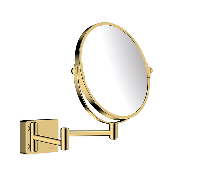 hansgrohe Addstoris barber-/kosmetikspejl. Poleret guld-optik