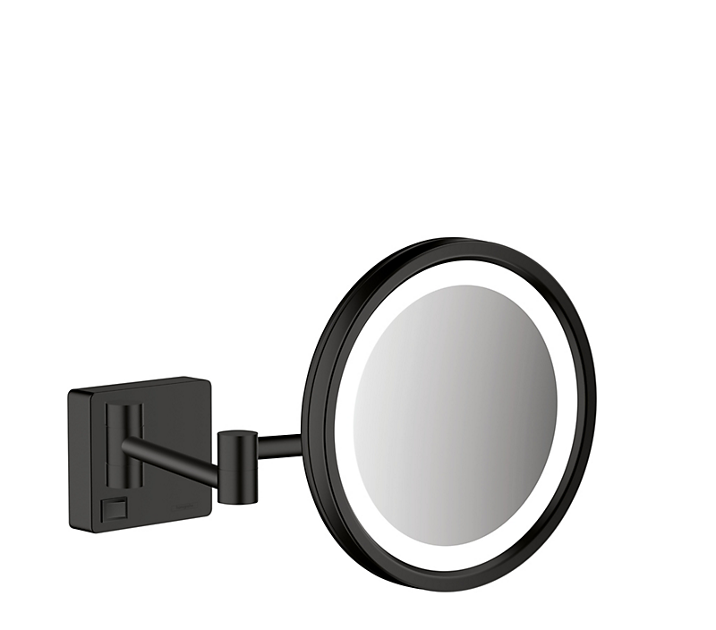 hansgrohe Addstoris barberspejl med LED lys mat sort