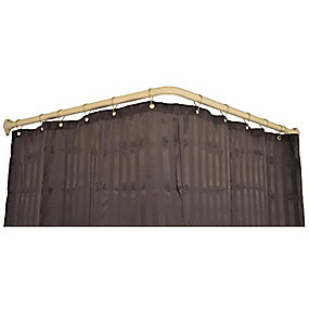 Van Der P Vinkelstang selvbærende 90x90cm Ø25mm - komplet. Model P serie produkt, Hvid