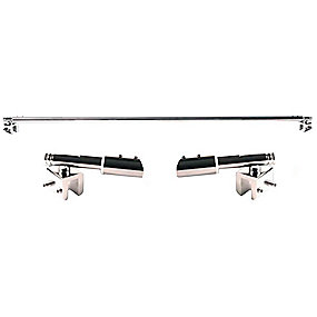 Van Der P Forskydelig forhængstang glas-til-glas 8-10mm (900)1050-1350mm