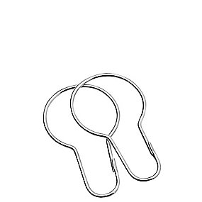 Van Der P Gardinring messing 12stk. Krom