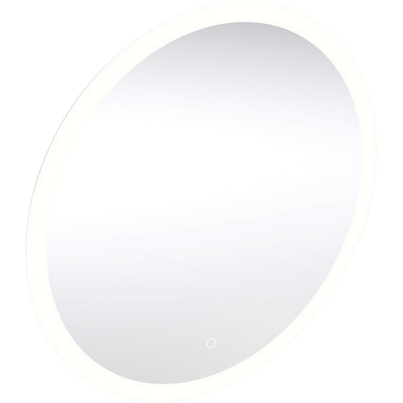 Geberit Option Round spejl ø500mm aluminium m/lys direkte