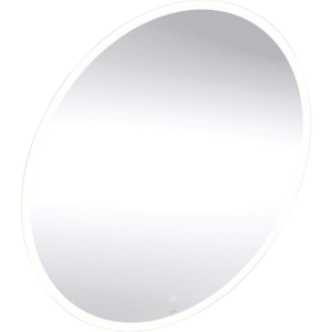 Geberit Option Round spejl ø750mm aluminium med lys direkte