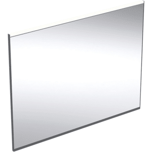 Geberit Option Plus Square spejl 900x700mm med lys direkte. Aluminium sort mat