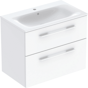 Ifö Spira Pro møbelsæt 2 skuffer: B1=78.8cm T=50.2cm Hvid smalt design