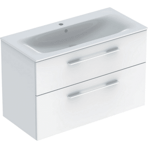 Ifö Spira Pro møbelsæt 2 skuffer: B1=98.8cm T=50.2cm Hvid smalt design