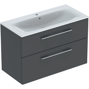 Ifö Spira Pro møbelsæt 2 skuffer: B1=98.8cm T=50.2cm Lava smalt design