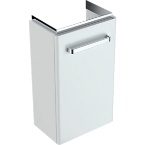 GEBERIT Renova compact vaskeskab 348x252x604mm 1låge blankpoleret hvid lakeret