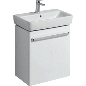 GEBERIT Renova compact vaskeskab 550x367x604mm 1låge blankpoleret hvid lakeret