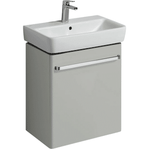 GEBERIT Renova compact vaskeskab 550x367x604mm 1låge blankpoleret lysgrå lakeret