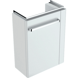 GEBERIT Renova compact vaskeskab 448x252x604mm 1låge/håndkl.holder th blankpoleret lakeret