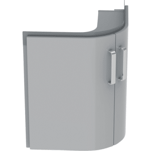 GEBERIT Renova compact vaskeskab 690x550x604mm 2låger blankpoleret lysgrå lakeret