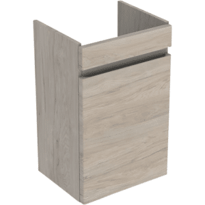 GEBERIT Renova plan vaskeskab 385x310x660mm 1låge nøddetræ hickory lys struktureret folie