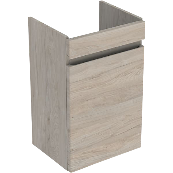 GEBERIT Renova plan vaskeskab 385x310x660mm 1låge nøddetræ hickory lys struktureret folie