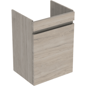 GEBERIT Renova plan vaskeskab 435x345x660mm 1låge nøddetræ hickory lys struktureret folie