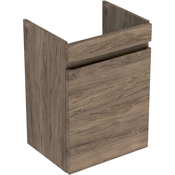 GEBERIT Renova plan vaskeskab 435x345x660mm 1låge nøddetræ hickory struktureret folie