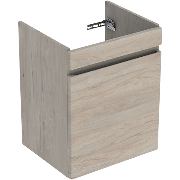 GEBERIT Renova plan vaskeskab 484x606x407mm 1skuffe nøddetræ hickory lys struktureret folie
