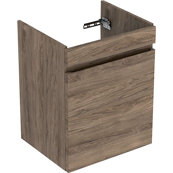 GEBERIT Renova plan vaskeskab 484x606x407mm 1skuffe nøddetræ hickory struktureret folie