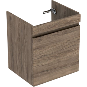 GEBERIT Renova plan vaskeskab 605x536x446mm 1skuffe nøddetræ hickory struktureret folie