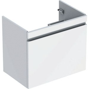GEBERIT Renova plan vaskeskab 634x606x446mm 1skuffe blankpoleret hvid lakeret
