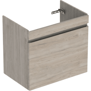 GEBERIT Renova plan vaskeskab 634x606x446mm 1skuffe nøddetræ hickory lys struktureret folie