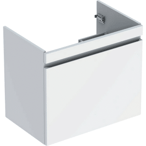 GEBERIT Renova plan vaskeskab 682x606x446mm 1skuffe blankpoleret hvid lakeret