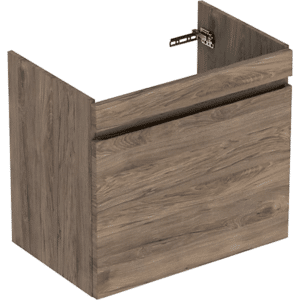 GEBERIT Renova plan vaskeskab 682x606x446mm 1skuffe nøddetræ hickory struktureret folie