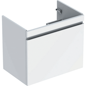 GEBERIT Renova plan vaskeskab 782x606x446mm 1skuffe blankpoleret hvid lakeret