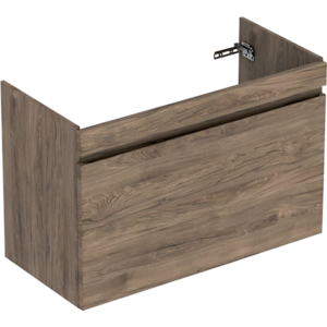 GEBERIT Renova plan vaskeskab 928x606x446mm 1skuffe nøddetræ hickory struktureret folie