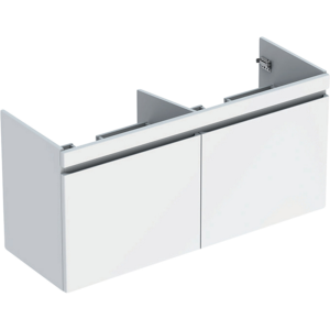GEBERIT Renova plan vaskeskab 1230x606x446mm 2skuffer blankpoleret hvid lakeret