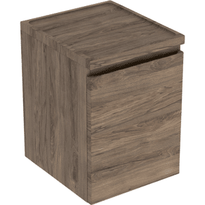 GEBERIT Renova plan sideskab 400x445x600mm 1skuffe nøddetræ hickory struktureret folie