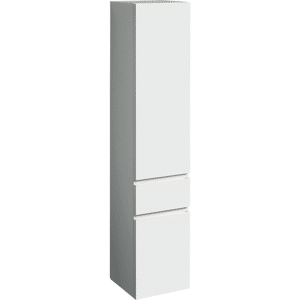 GEBERIT Renova plan højskab 390x360x1800mm 2låger blankpoleret hvid lakeret