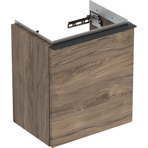 GEBERIT Icon vaskeskab 370x279x415mm 1låge nøddetræ hickory melamin træstruktur