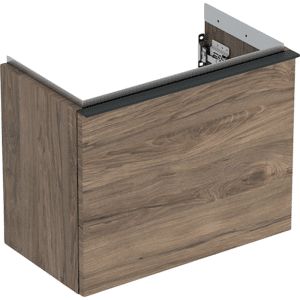 GEBERIT Icon vaskeskab 520x307x415mm 1skuffe nøddetræ hickory melamin træstruktur