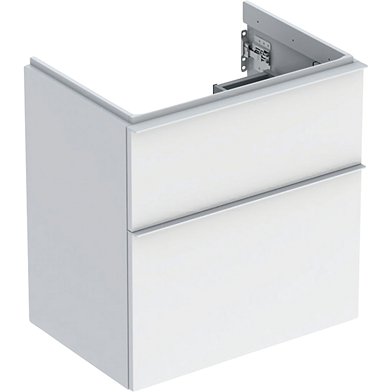 GEBERIT Icon vaskeskab 592x416x615mm 2skuffer hvid lakeret blankpoleret