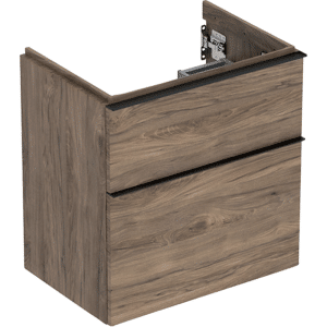GEBERIT Icon vaskeskab 592x416x615mm 2skuffer nøddetræ hickory melamin træstruktur
