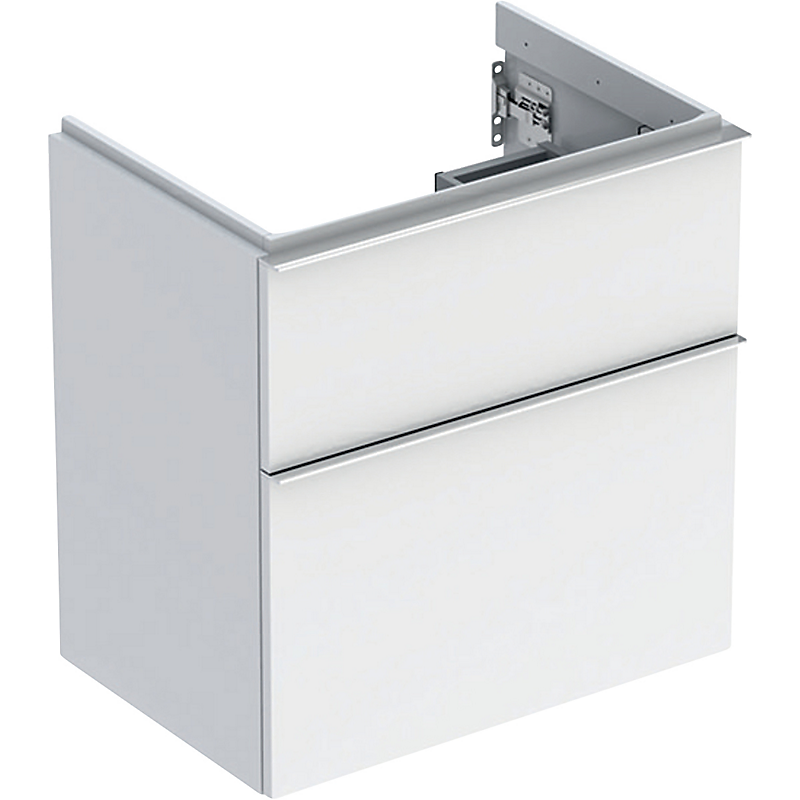 GEBERIT Icon vaskeskab 592x416x615mm 2skuffer hvid lakeret blankpoleret
