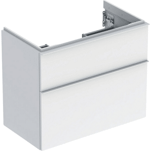 GEBERIT Icon vaskeskab 740x416x615mm 2skuffer hvid lakeret blankpoleret