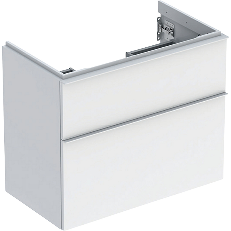 GEBERIT Icon vaskeskab 740x416x615mm 2skuffer hvid lakeret blankpoleret