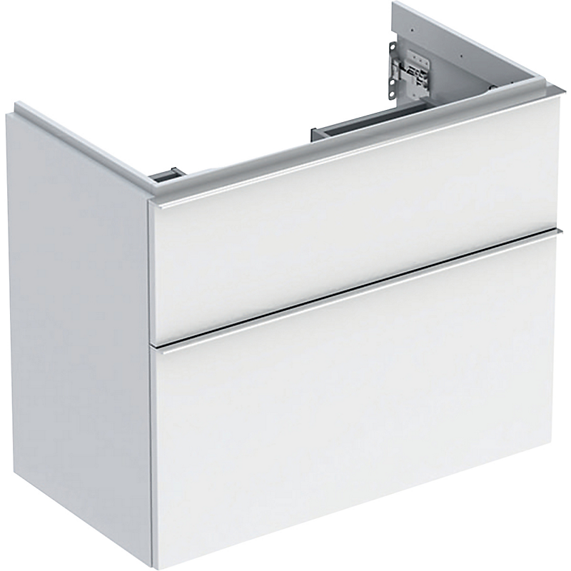 GEBERIT Icon vaskeskab 740x416x615mm 2skuffer hvid lakeret blankpoleret