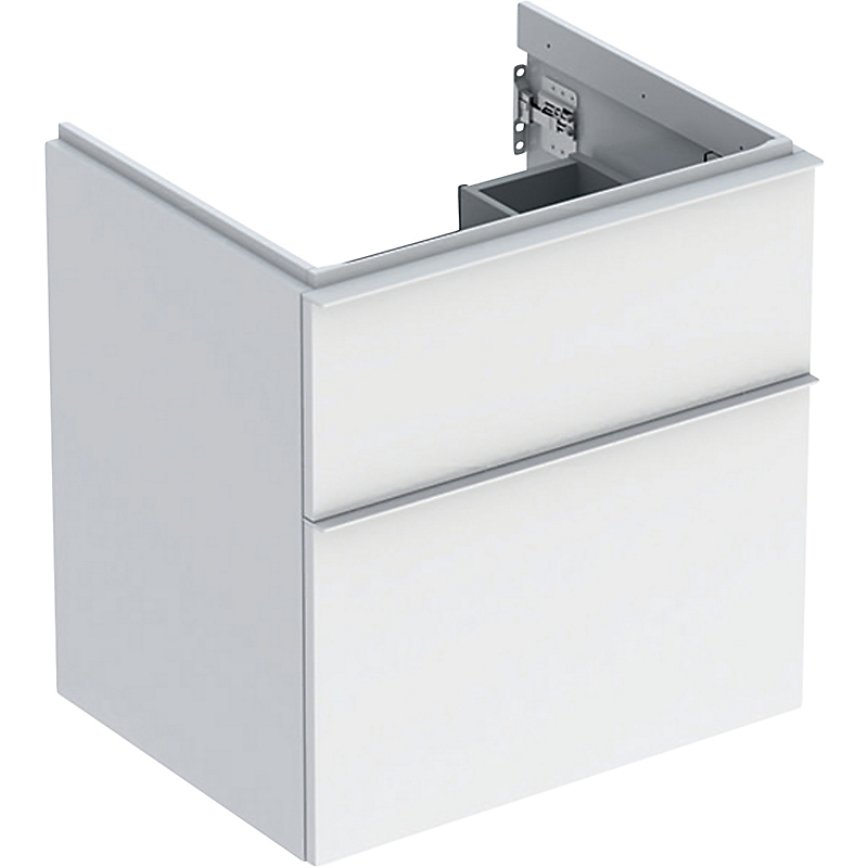 GEBERIT Icon vaskeskab 592x476x615mm 2skuffer hvid lakeret blankpoleret