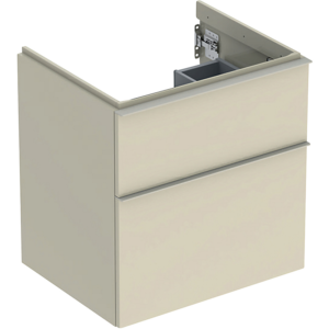 GEBERIT Icon vaskeskab 592x476x615mm 2skuffer sand-grå lakeret blankpoleret