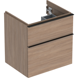 GEBERIT Icon vaskeskab 592x476x615mm 2skuffer eg natur melamin træstruktur
