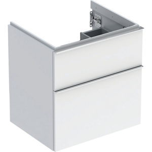 GEBERIT Icon vaskeskab 592x476x615mm 2skuffer hvid lakeret blankpoleret