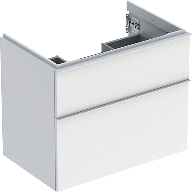 GEBERIT Icon vaskeskab 740x476x615mm 2skuffer hvid lakeret blankpoleret