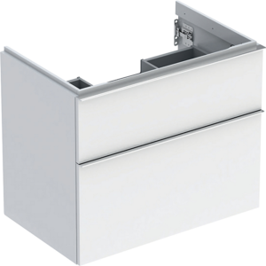 GEBERIT Icon vaskeskab 740x476x615mm 2skuffer hvid lakeret blankpoleret