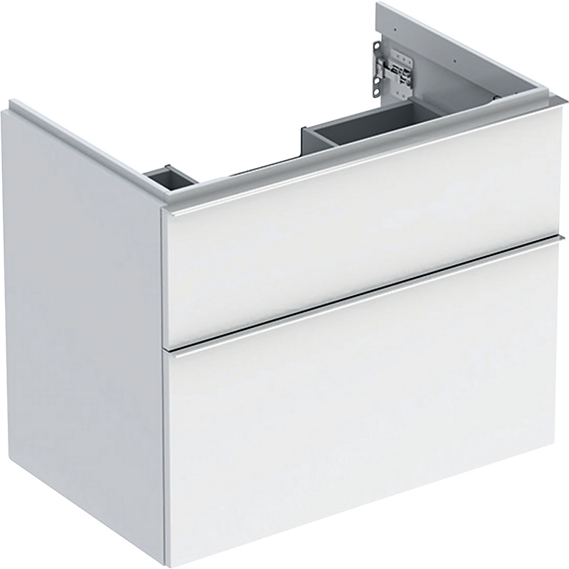 GEBERIT Icon vaskeskab 740x476x615mm 2skuffer hvid lakeret blankpoleret